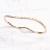 Diamond Double Circle Ring in 18K Rose Gold