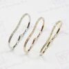 Diamond Double Circle Ring in 18K Rose Gold - Image 3