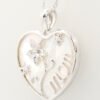 Love for Mom - Flower: Mother of Pearl S925 Silver Pendant - Image 2
